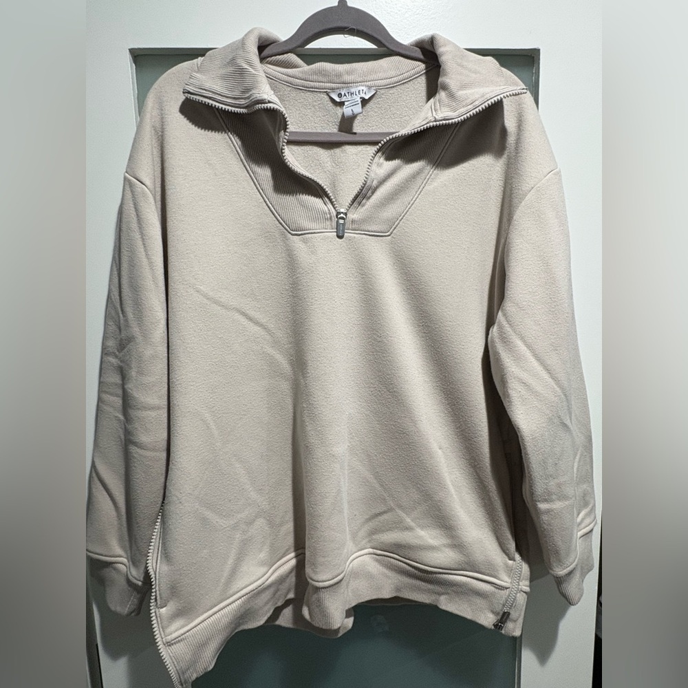 Athleta quarter-zip sweater